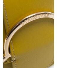 BORBONESE 110  Micro shoulder bag, in leather green - Women’s Bags - 3