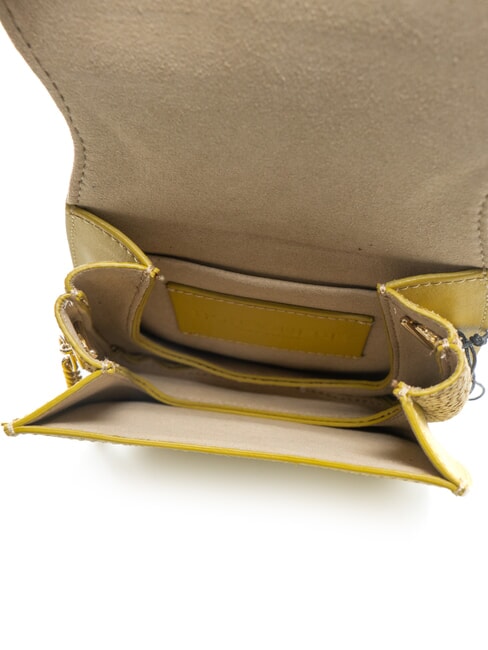 110  Micro shoulder bag, in leather green - Women’s Bags