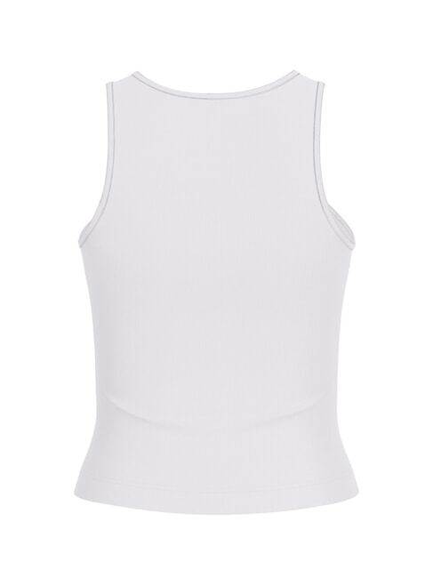 NEW SL ROUND GUENDALINA 4G rhinestone logo tank top purwhite - T-shirt