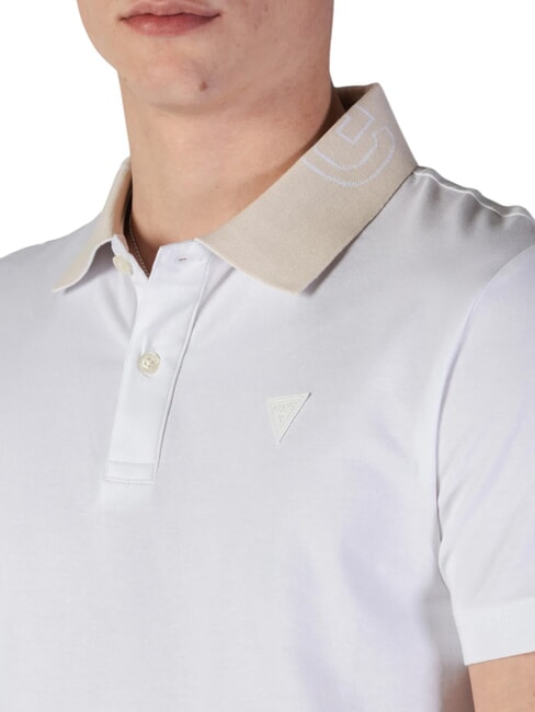 NOLAN SS Stretch short sleeve polo purwhite - Polo shirt