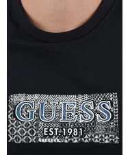 GUESS SS CN BOX Logo Print T-Shirt jetbla - T-shirt - 3