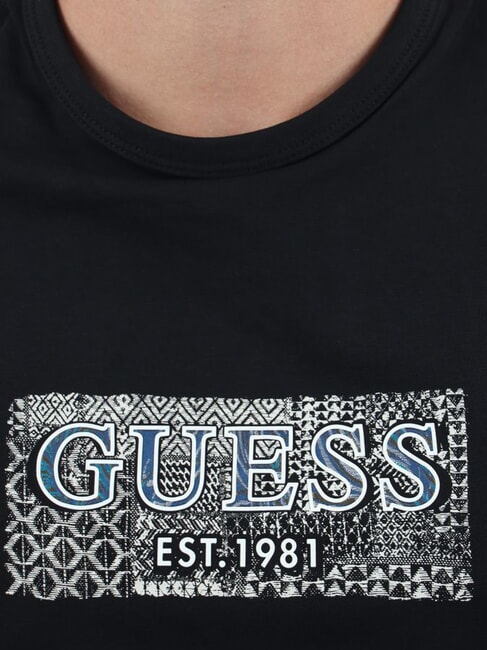 SS CN BOX Logo Print T-Shirt jetbla - T-shirt