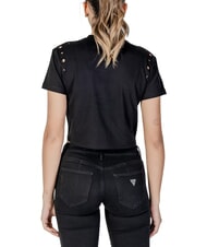 GUESS CN SS EYELET T-shirt with knot and ruffles - T-shirt