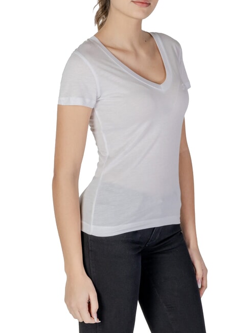 VN SS LIGHT BASIC Soft V-neck T-shirt purwhite - T-shirt