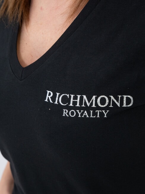 VATICI Stretch T-shirt black/silver dark - T-shirt