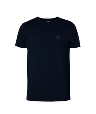 TIMBERLAND DUNSTAN RIVER Cotton T-shirt with pocket dark sapphire/dark denim - T-shirt - 4