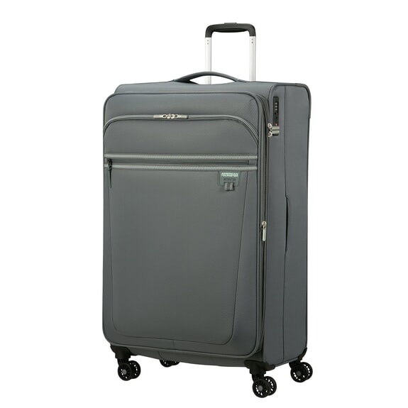 AEROSPIN Large, expandable trolley stone basalt - Semi-rigid Trolley Cases