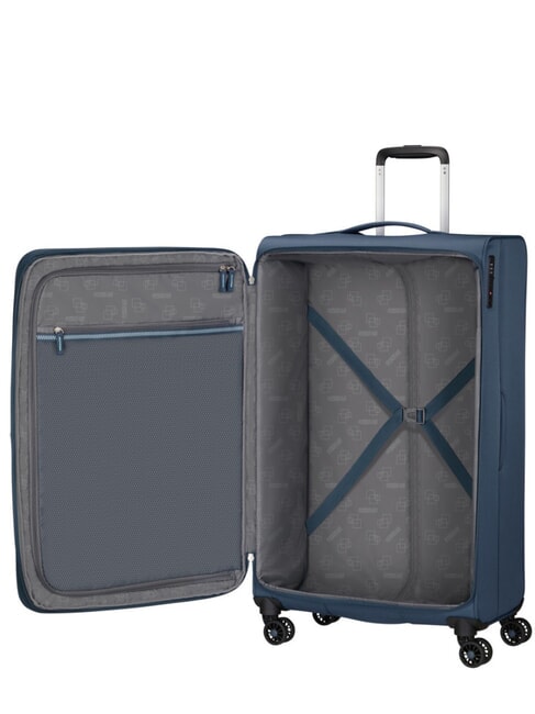 AEROSPIN Large, expandable trolley indigo - Semi-rigid Trolley Cases