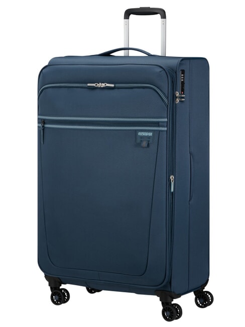 AEROSPIN Large, expandable trolley indigo - Semi-rigid Trolley Cases