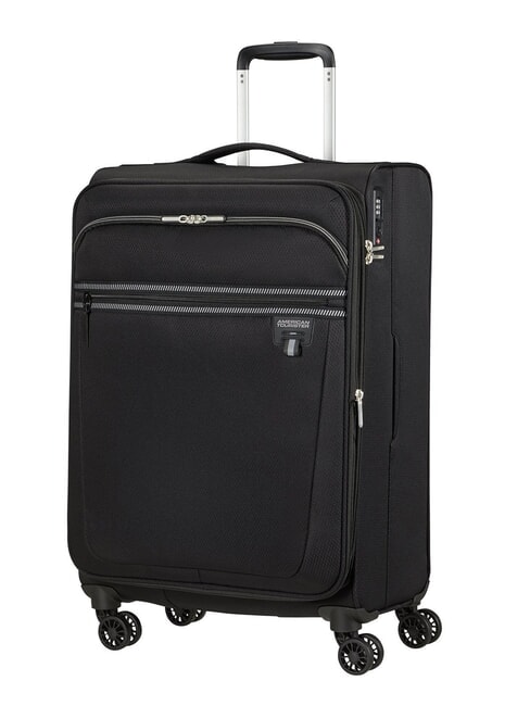 AEROSPIN  Medium Trolley, Expandable BLACK - Semi-rigid Trolley Cases