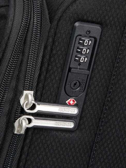 AEROSPIN  Medium Trolley, Expandable BLACK - Semi-rigid Trolley Cases