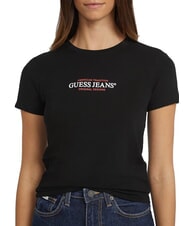 GUESS JEANS SS CN SLIM Short-sleeved T-shirt jetbla - T-shirt - 3