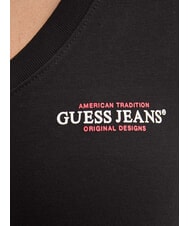 GUESS JEANS SS VN SLIM Cotton T-Shirt jetbla - T-shirt - 3