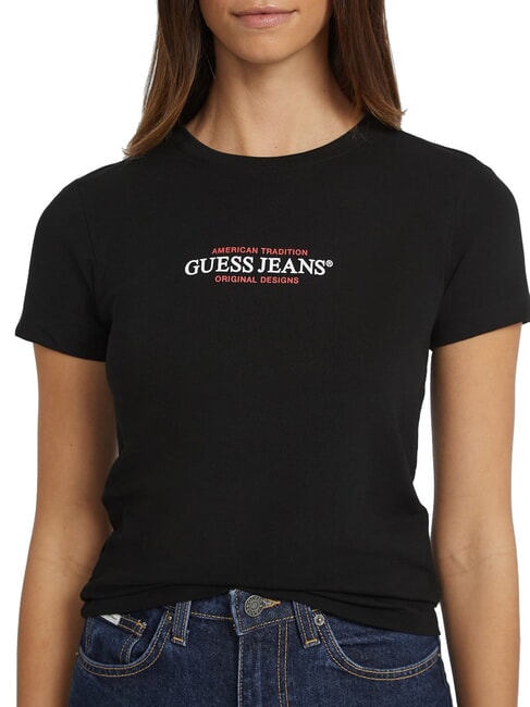 SS CN SLIM Short-sleeved T-shirt jetbla - T-shirt