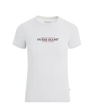 GUESS JEANS SS CN SLIM Short-sleeved T-shirt purwhite - T-shirt - 4