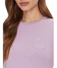 GUESS JEANS SS SLIM POCKET  Short-sleeved T-shirt lilac flower - T-shirt - 3