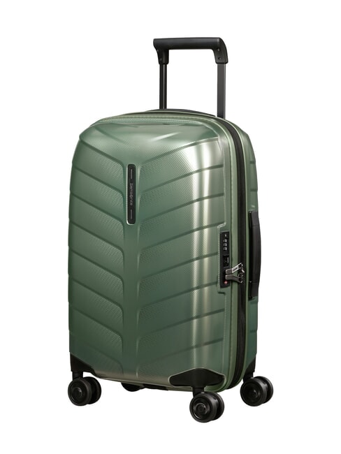 ATTRIX Expandable slim cabin trolley basil green - Hand luggage