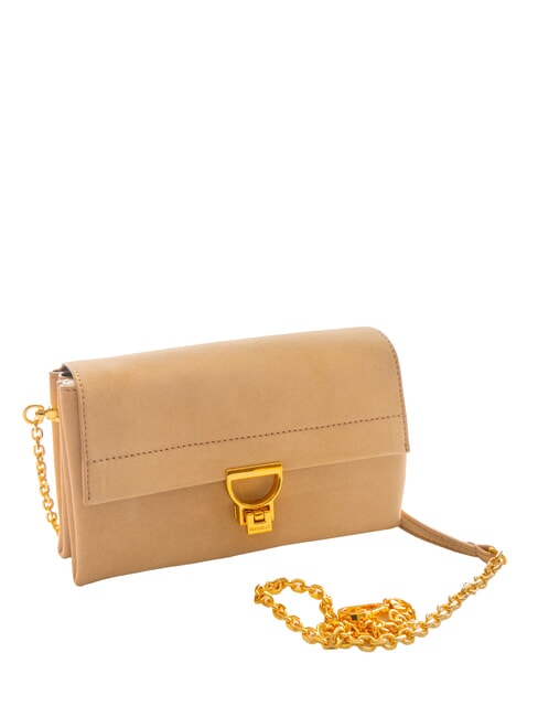 ARLETTIS PRINT Hammered leather handbag toasted - Women’s Bags