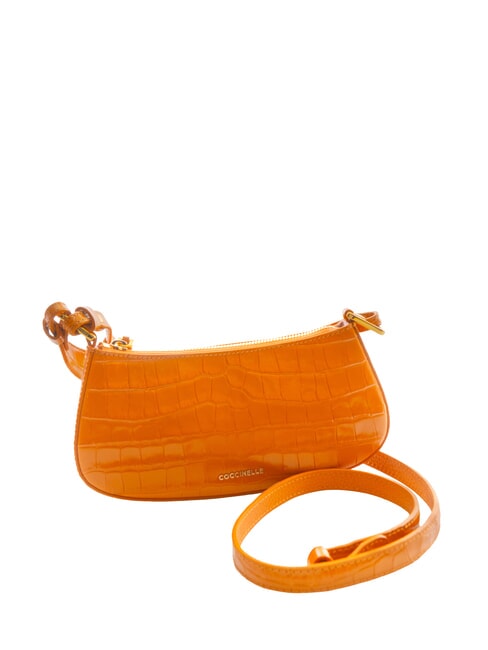 MERVEILLE CROCO SHINY Shoulder bag and shoulder strap paprika - Women’s Bags