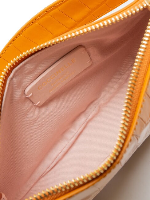 MERVEILLE CROCO SHINY Shoulder bag and shoulder strap paprika - Women’s Bags