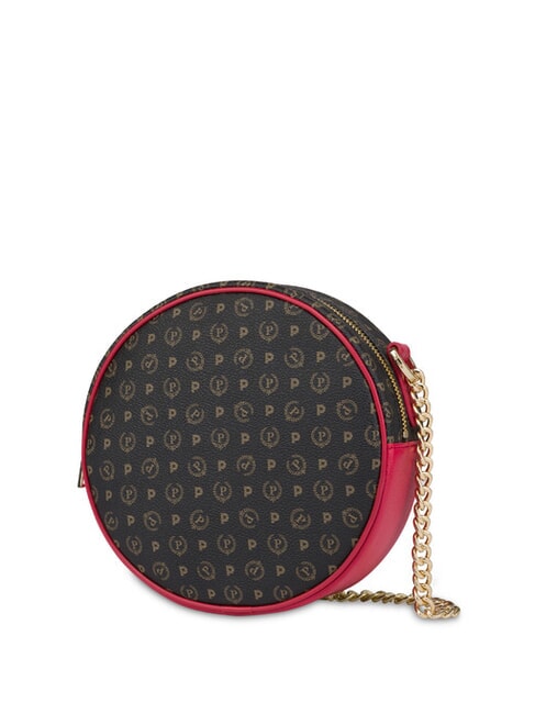 HERITAGE Mini round bag with chain black lacquer - Women&rsquo;s Bags
