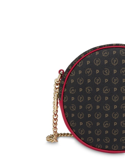 HERITAGE Mini round bag with chain black lacquer - Women&rsquo;s Bags