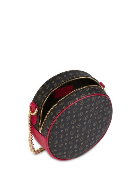 HERITAGE Mini round bag with chain black lacquer - Women&rsquo;s Bags