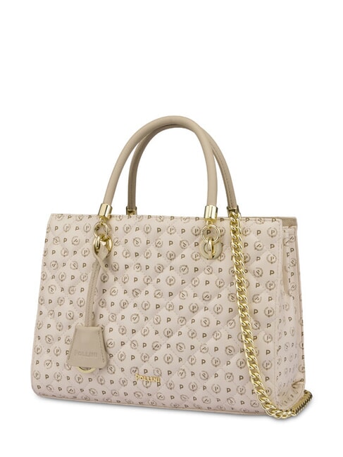 HERITAGE MATELASSE Handbag with shoulder strap ivory - Women’s Bags