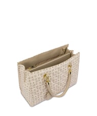 POLLINI HERITAGE MATELASSE Handbag with shoulder strap ivory - Women’s Bags - 5