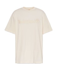 TIMBERLAND EMBROIDERY TONAL Cotton T-shirt white smoke - T-shirt - 4