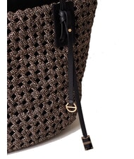 BORBONESE LA NIDO SHOPPER LARGE Shoulder bag OP / NATURAL / BLACK - Women’s Bags - 4