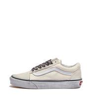 VANS UA OLD SKOOL  Leather sneakers stressed white/white - Unisex shoes - 2