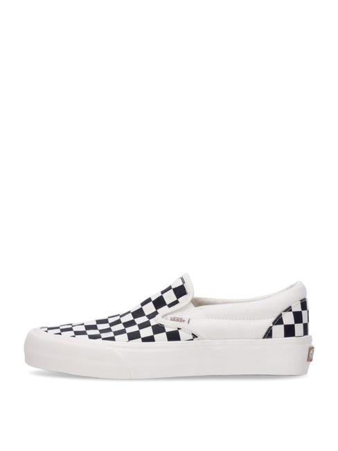 UA SLIP-ON VR3 Shoes without laces checkerboard black/marshmallow - Unisex shoes