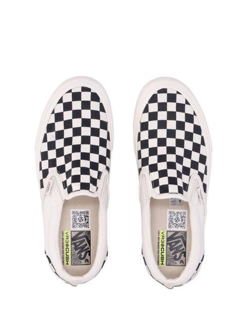 UA SLIP-ON VR3 Shoes without laces checkerboard black/marshmallow - Unisex shoes