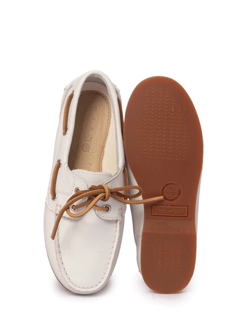 CLASSIC BOAT  Leather boat shoes white full grain - Women’s shoes