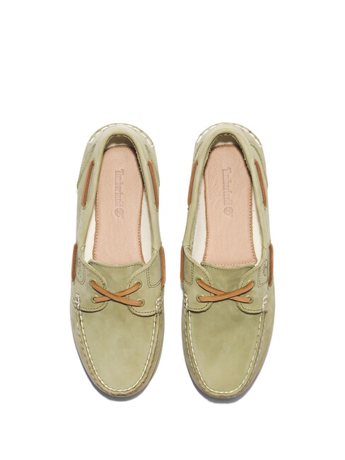 CLASSIC BOAT Suede boat shoes light green - Women’s shoes