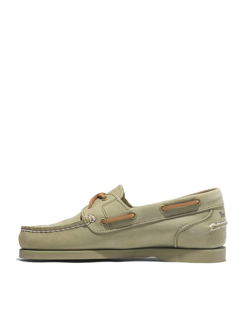 CLASSIC BOAT Suede boat shoes light green - Women’s shoes