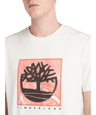 TIMBERLAND SHORT SLEEVE Cotton T-Shirt vintage white - T-shirt - 3