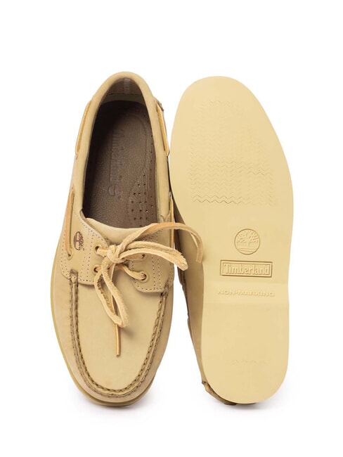 CLASSIC BOAT  Suede leather lace-up shoes light beige - Men’s shoes