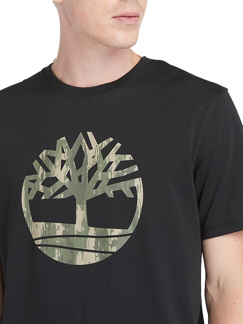 KENNEBEC RIVER TREE LOGO Cotton T-shirt BLACK - T-shirt