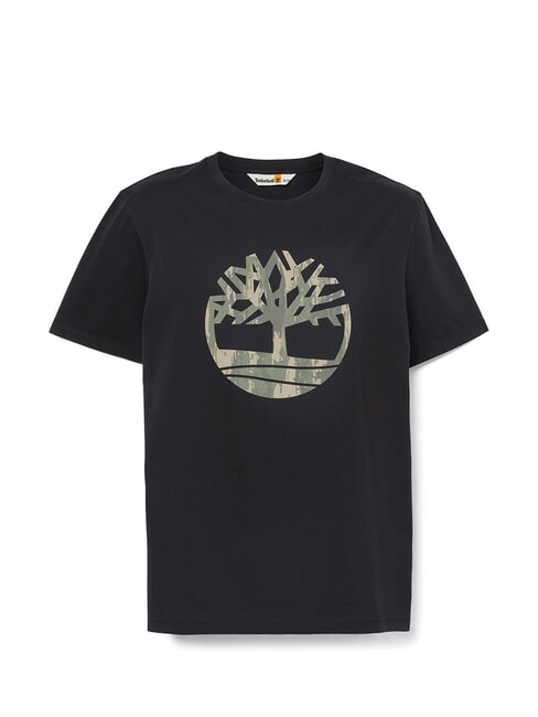 KENNEBEC RIVER TREE LOGO Cotton T-shirt BLACK - T-shirt