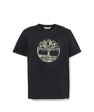 TIMBERLAND KENNEBEC RIVER TREE LOGO Cotton T-shirt BLACK - T-shirt - 4