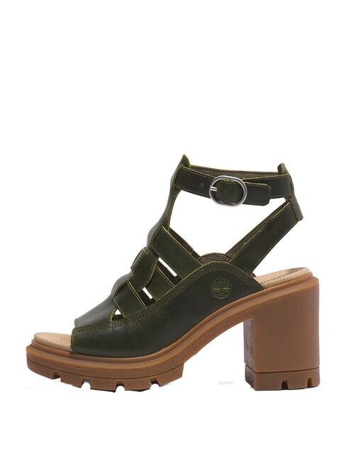 ALLINGTON HEIGHTS High leather sandals dark green - Women’s shoes
