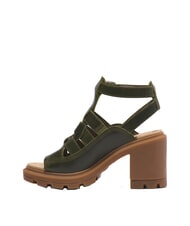 TIMBERLAND ALLINGTON HEIGHTS High leather sandals dark green - Women’s shoes - 4