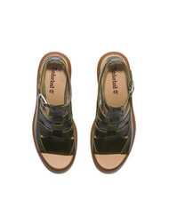 TIMBERLAND ALLINGTON HEIGHTS High leather sandals dark green - Women’s shoes - 5