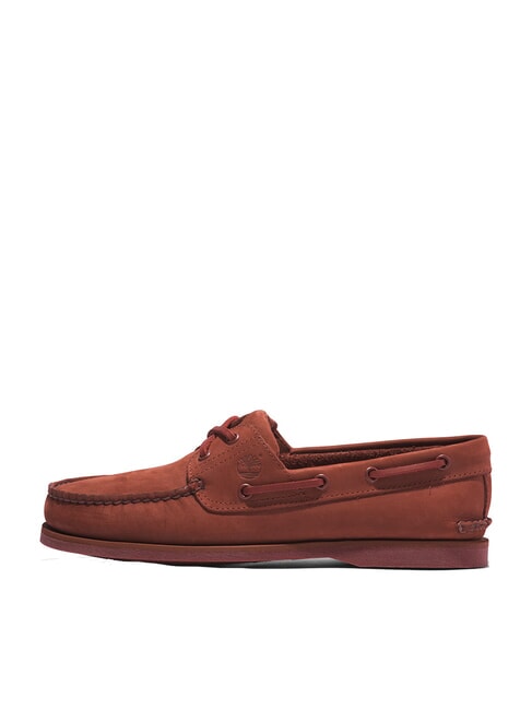 CLASSIC BOAT Suede boat shoes dark red nubuck - Men’s shoes