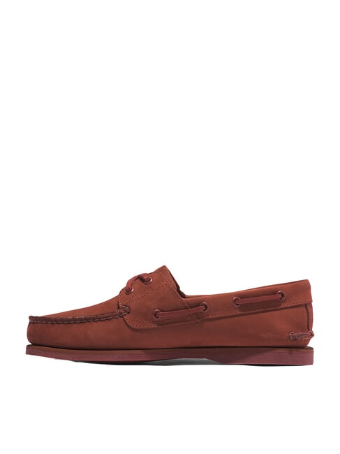 CLASSIC BOAT Suede boat shoes dark red nubuck - Men’s shoes