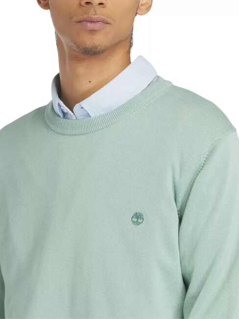 WILLIAMS RIVER Crewneck sweater granite green - Men's Sweaters