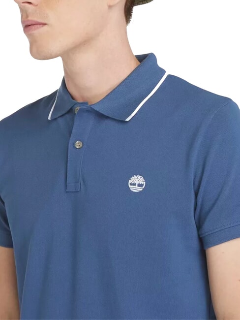 JACQUARD YD  Short sleeve polo shirt dark denim - Polo shirt