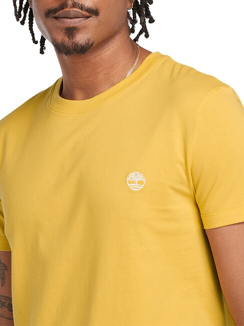 SS DUNRIVER CREW Cotton T-shirt mimosa - T-shirt